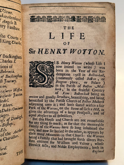 Sir Henry Wotton's Characters 1685