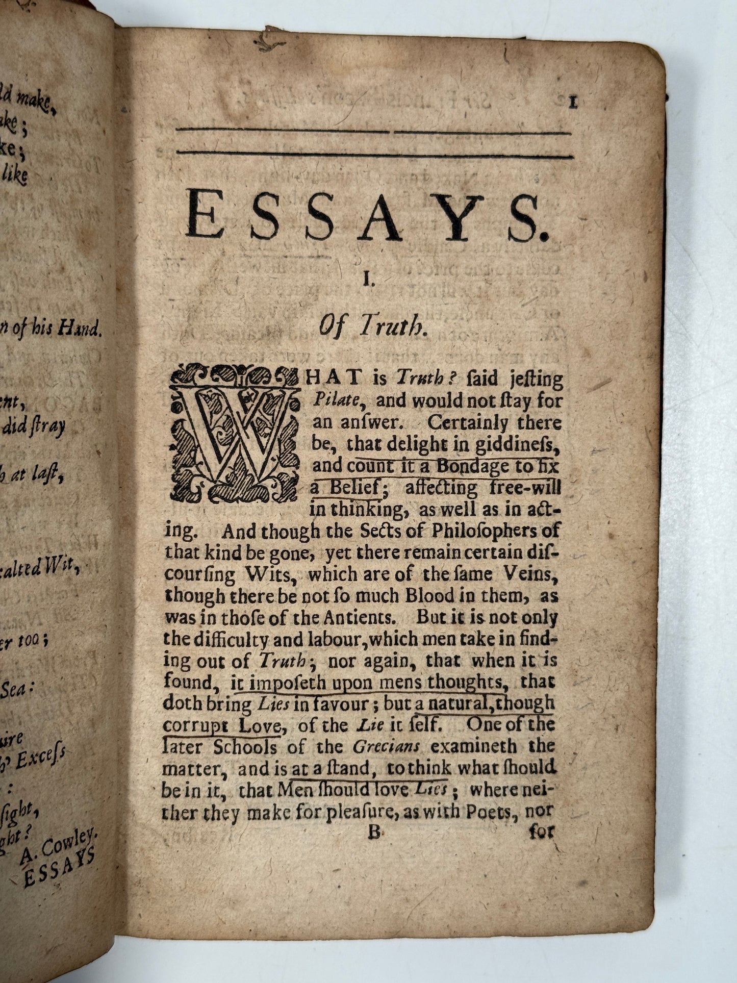 The Essays of Sir Francis Bacon 1691