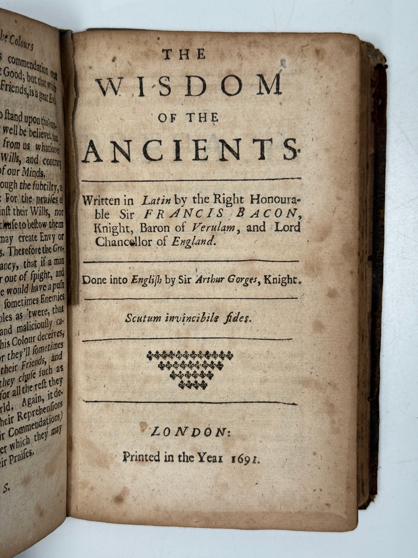 The Essays of Sir Francis Bacon 1691