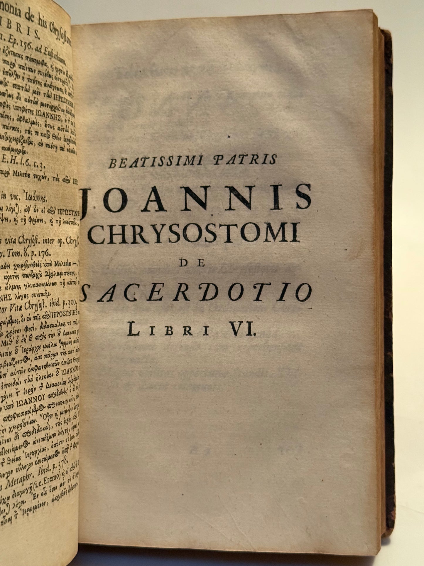 John Chrysostom's De Sacerdotio 1712