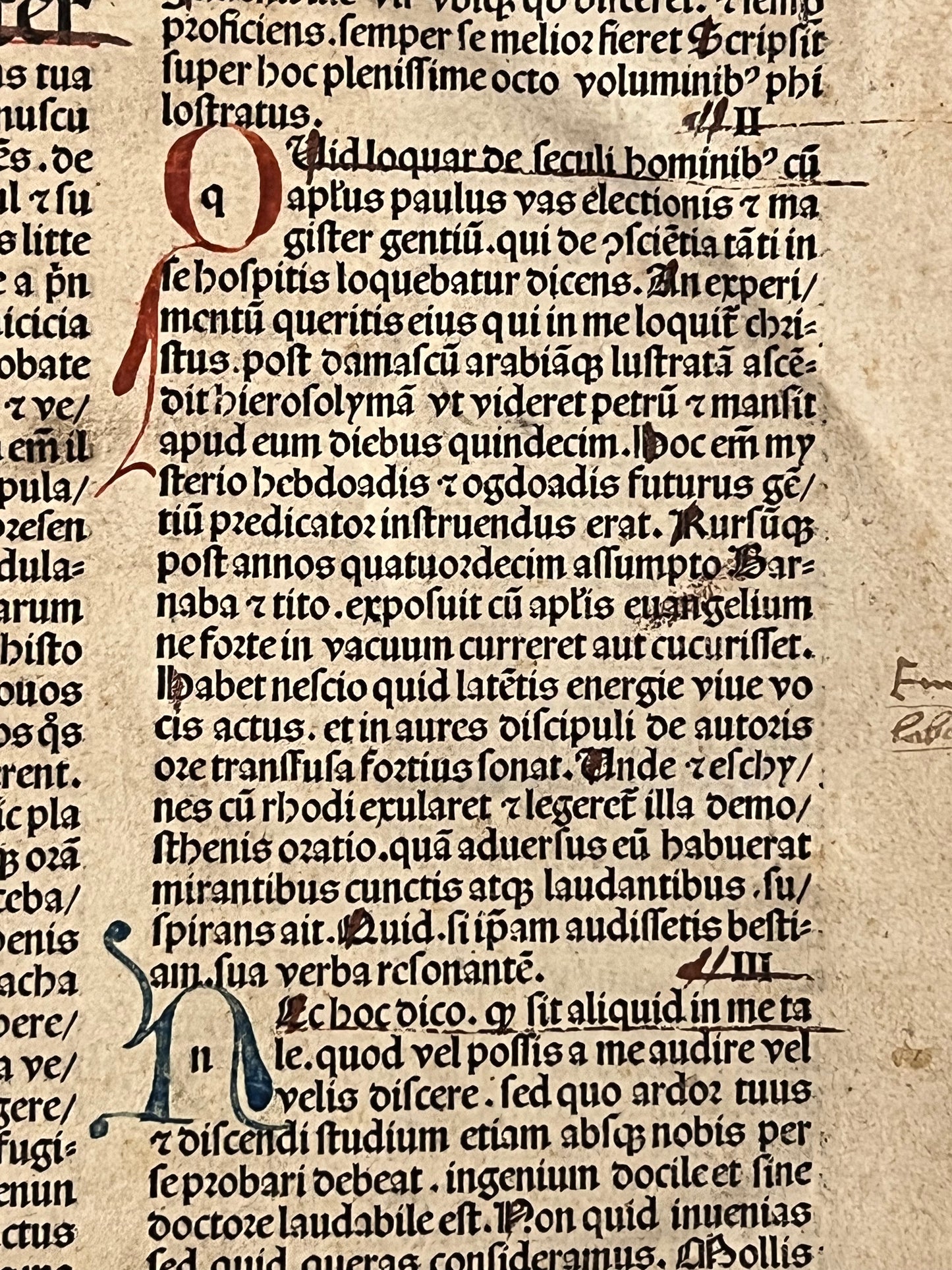 Biblia Sacra 1487 Incunable Illuminated Bible