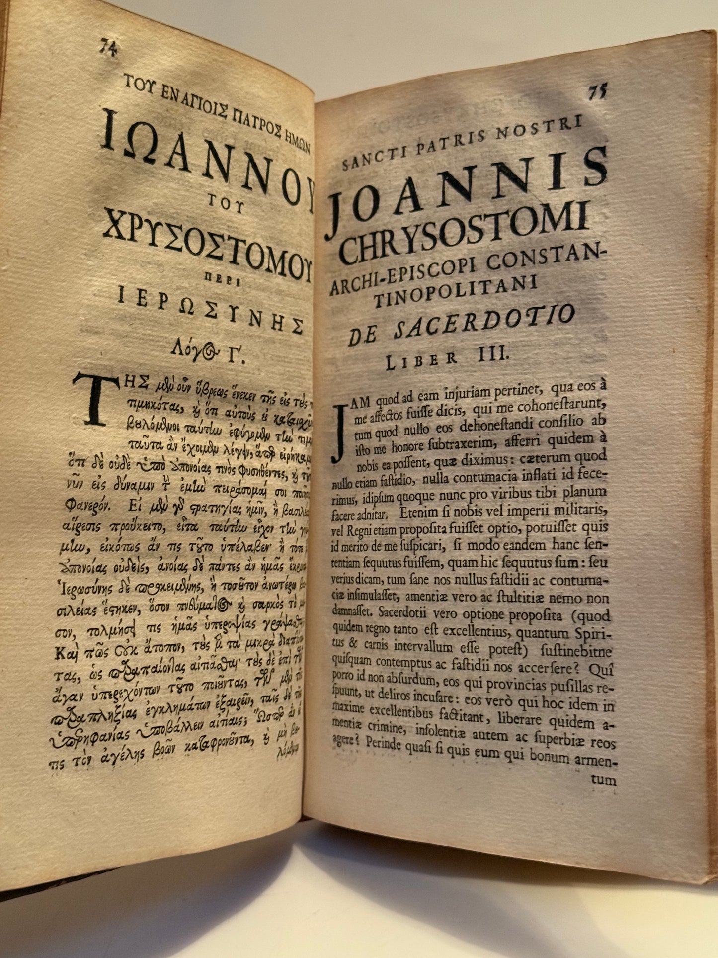 John Chrysostom's De Sacerdotio 1712