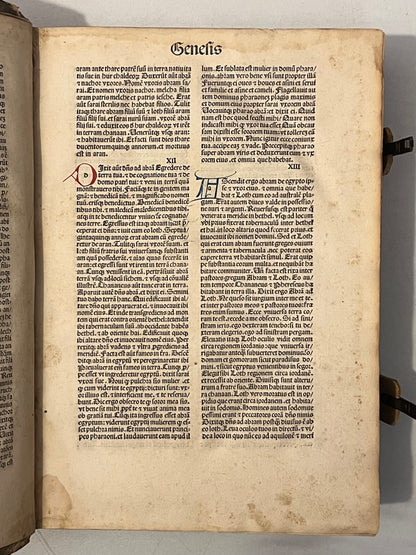 Biblia Sacra 1487 Incunable Illuminated Bible