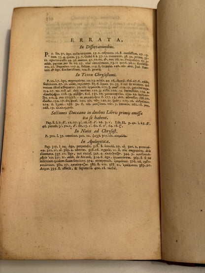 John Chrysostom's De Sacerdotio 1712