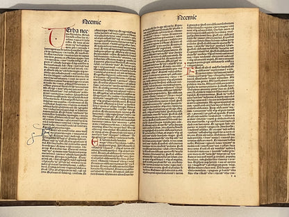 Biblia Sacra 1487 Incunable Illuminated Bible