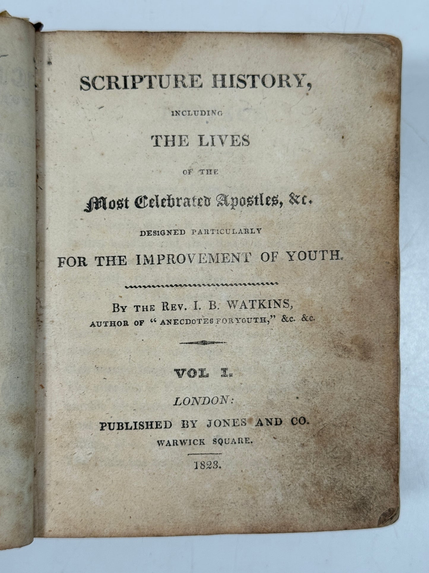 Scripture History 1823