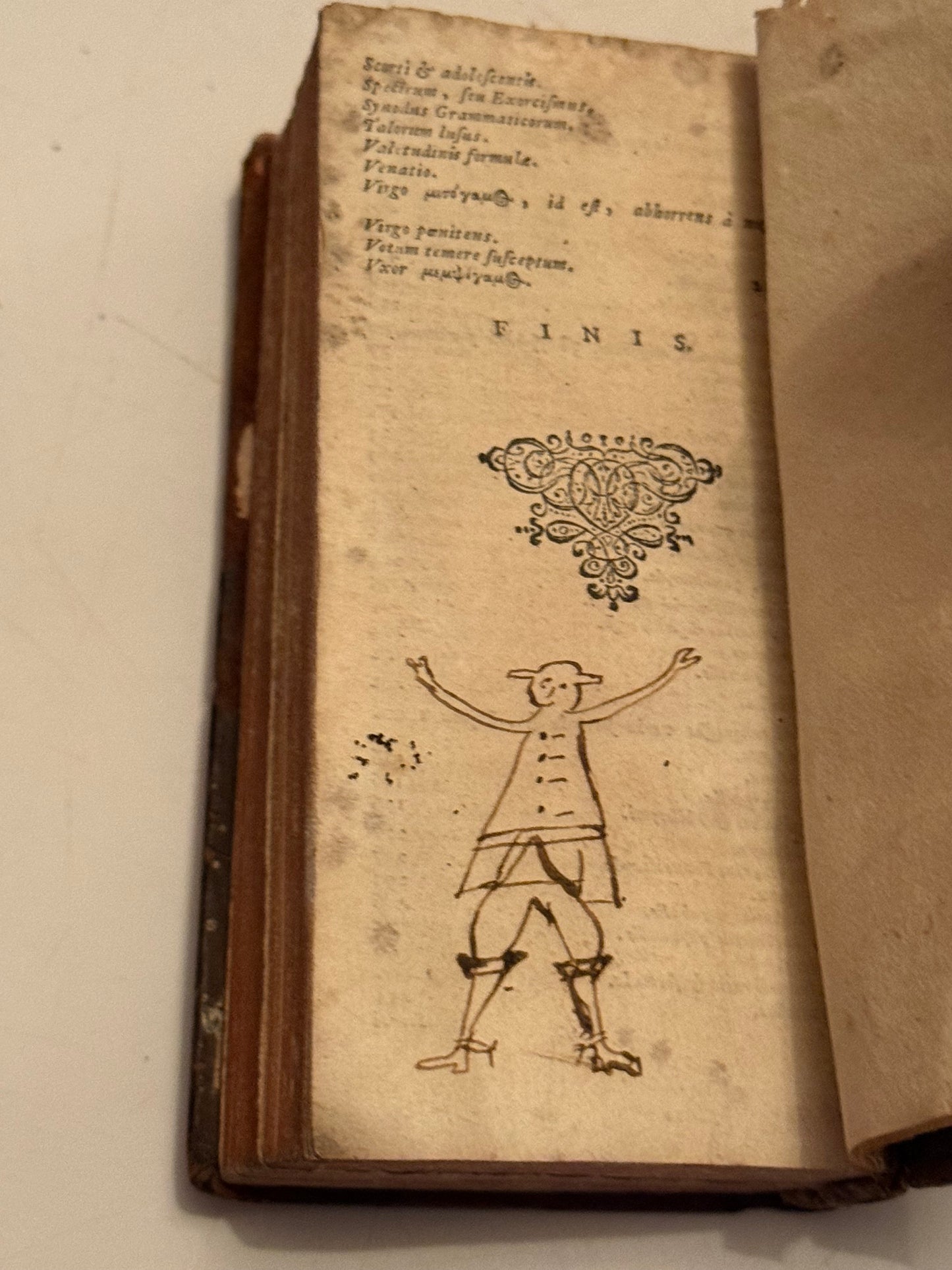 Erasmus Colloquia 1650 ELZEVIR PRESS; Famous Woodcut