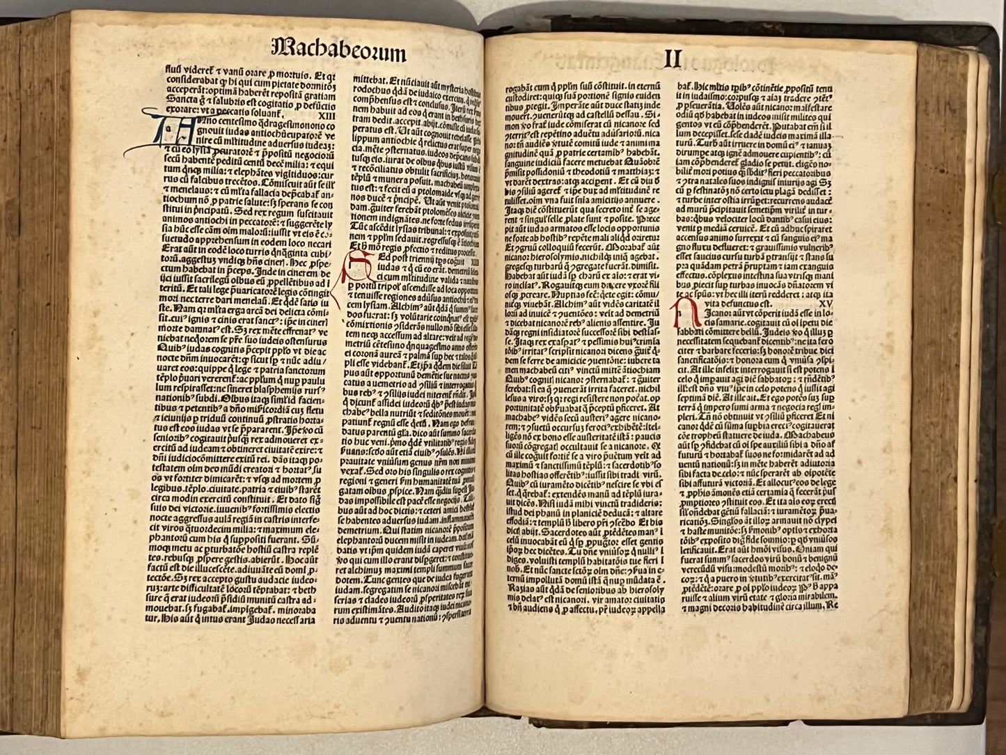 Biblia Sacra 1487 Incunable Illuminated Bible