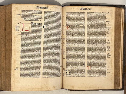 Biblia Sacra 1487 Incunable Illuminated Bible