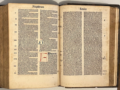 Biblia Sacra 1487 Incunable Illuminated Bible