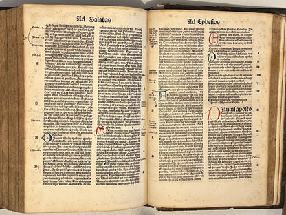 Biblia Sacra 1487 Incunable Illuminated Bible