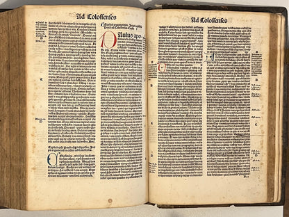 Biblia Sacra 1487 Incunable Illuminated Bible