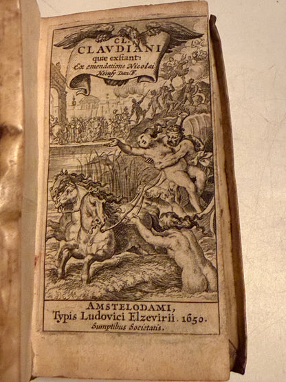 The Works of Claudius 1650 Elzevir Press