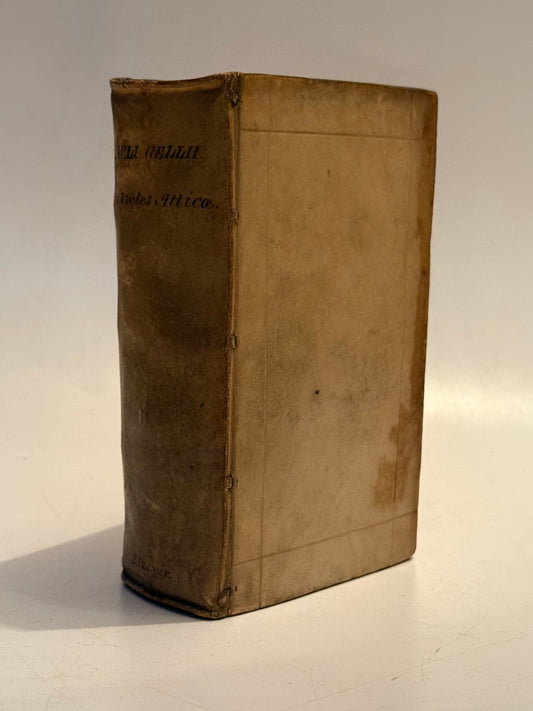 Aulus Gellius' Attic Nights 1651 Elzevir Press First Edition Thus