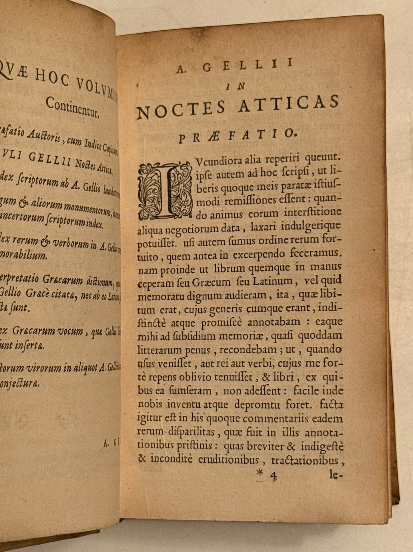 Aulus Gellius' Attic Nights 1651 Elzevir Press First Edition Thus
