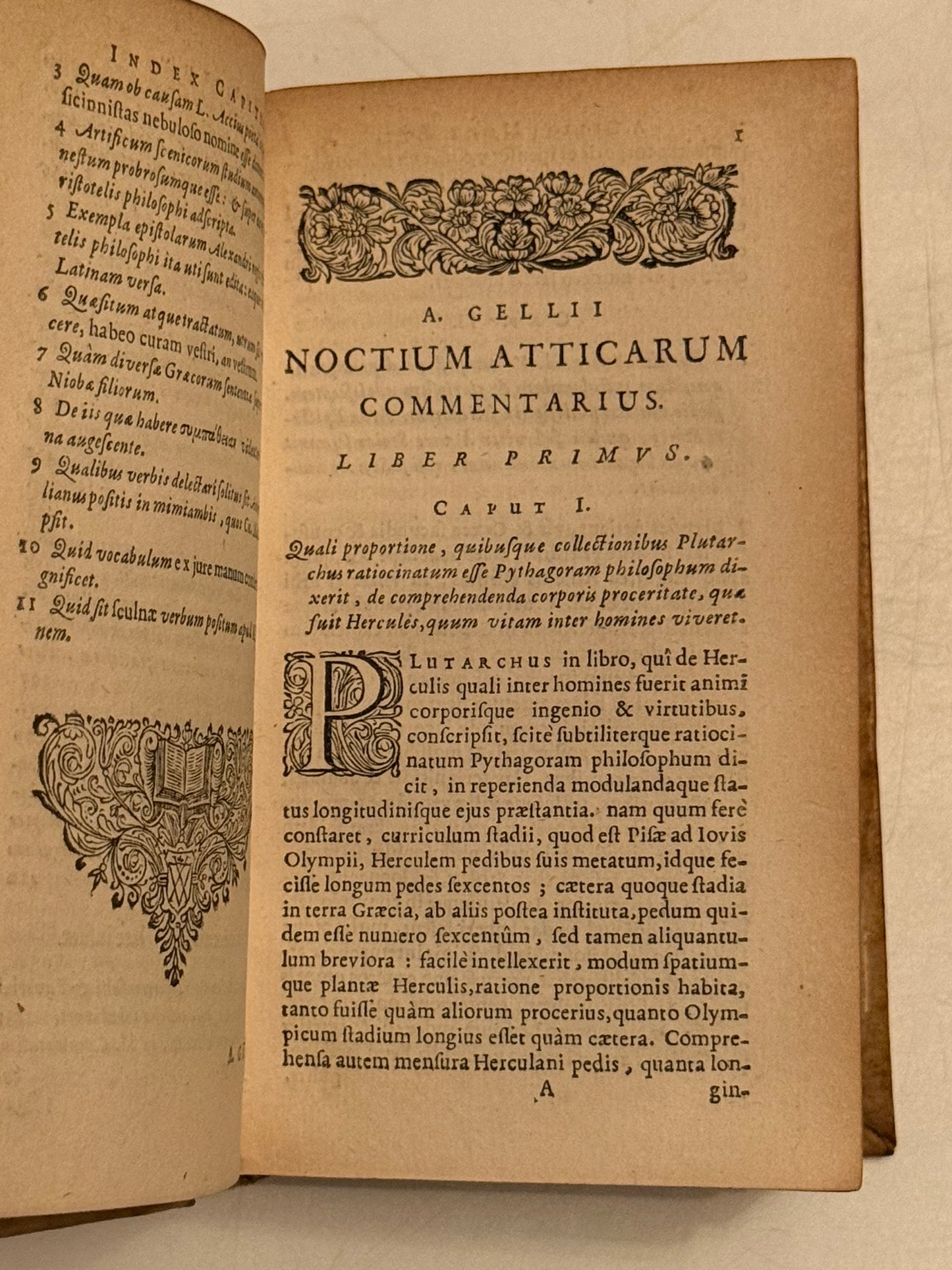 Aulus Gellius' Attic Nights 1651 Elzevir Press First Edition Thus