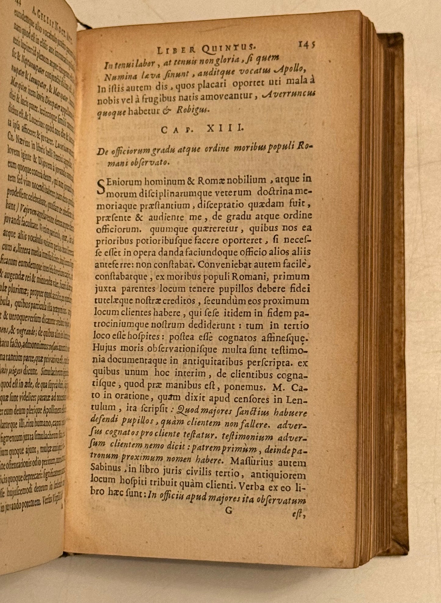 Aulus Gellius' Attic Nights 1651 Elzevir Press First Edition Thus