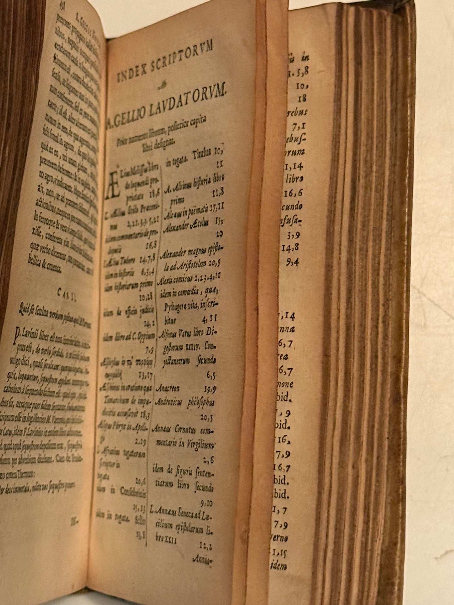 Aulus Gellius' Attic Nights 1651 Elzevir Press First Edition Thus