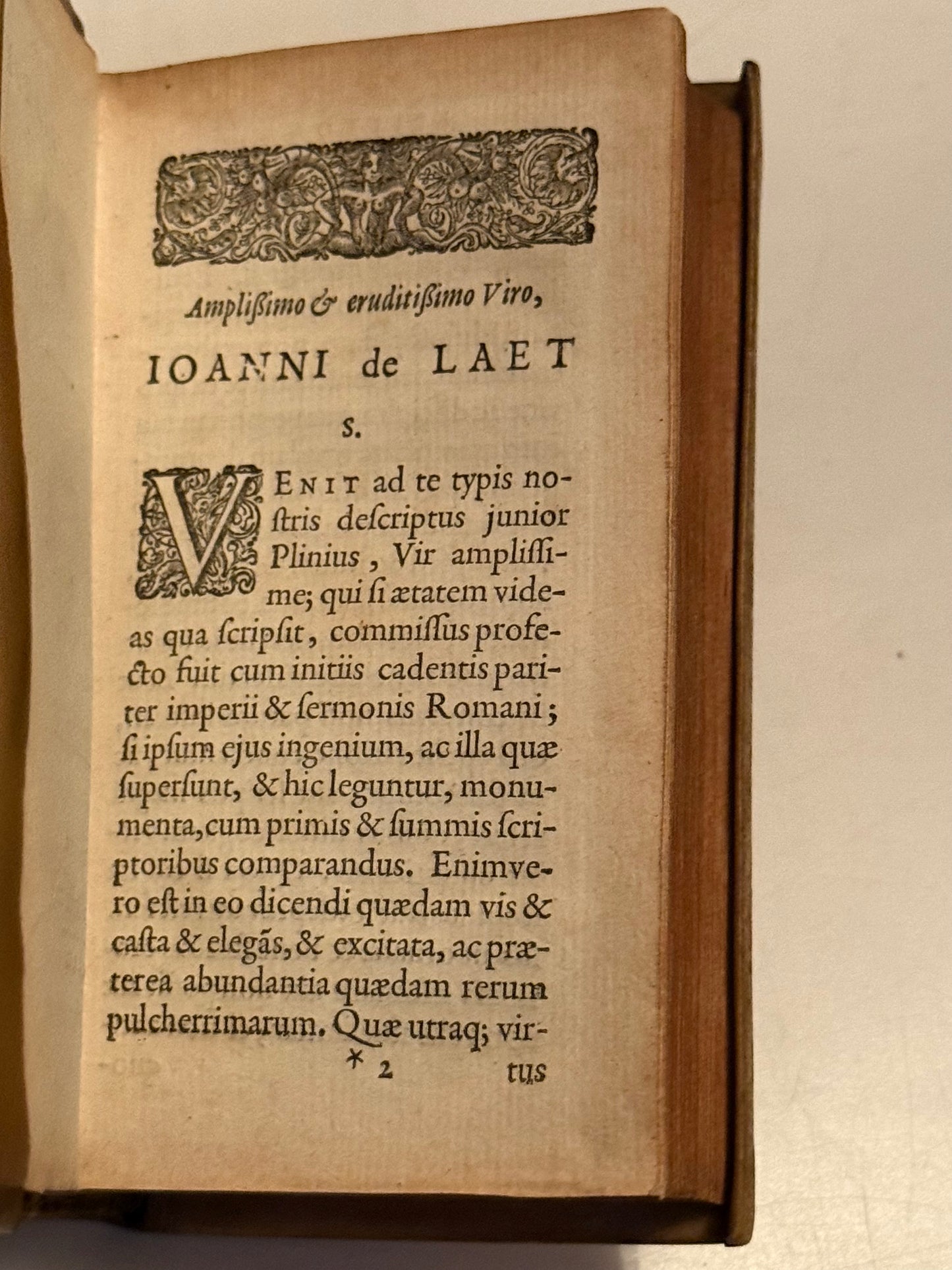 Pliny's Letters 1640 Elzevir Press
