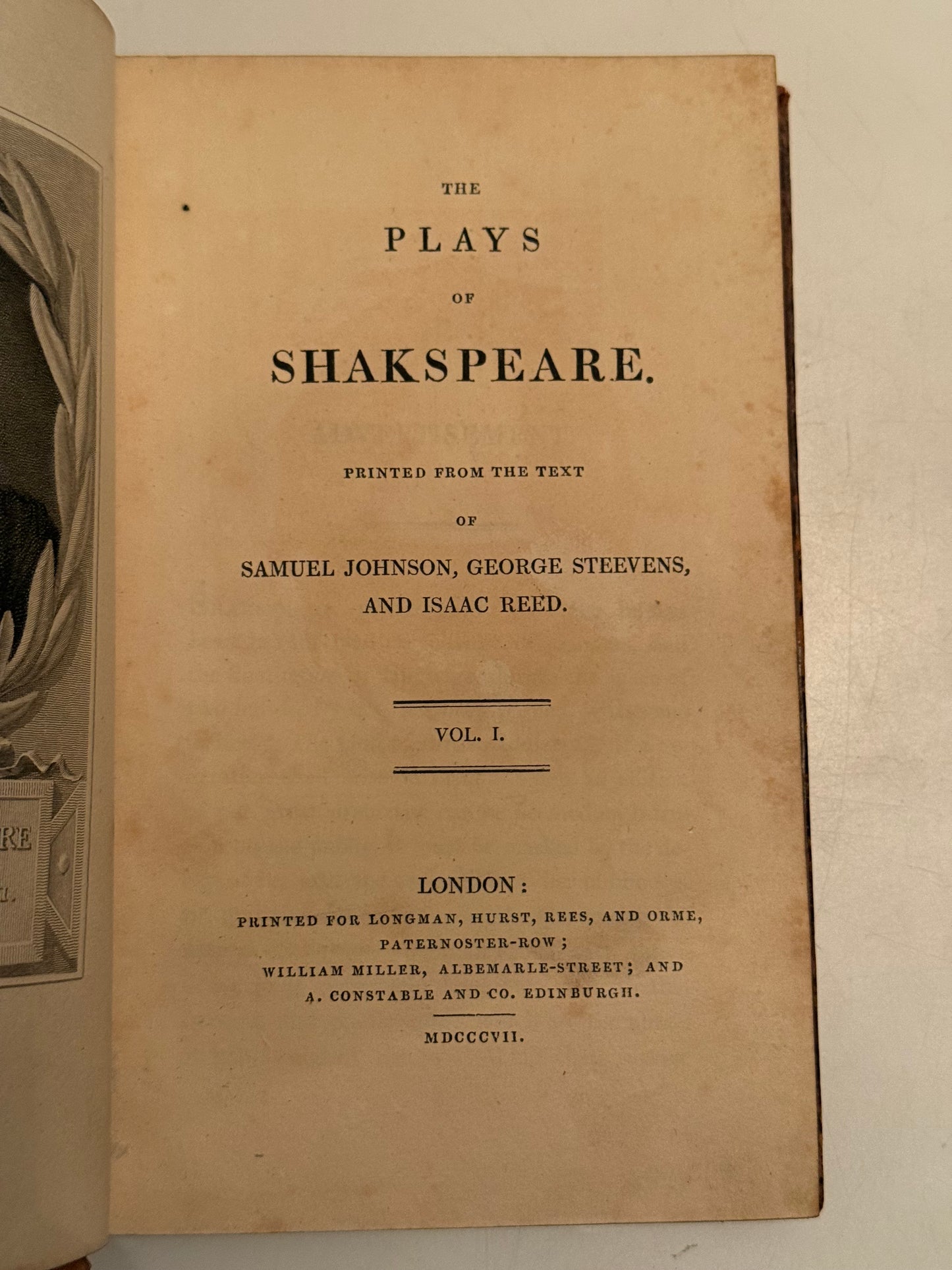 The Plays of William Shakespeare 1807