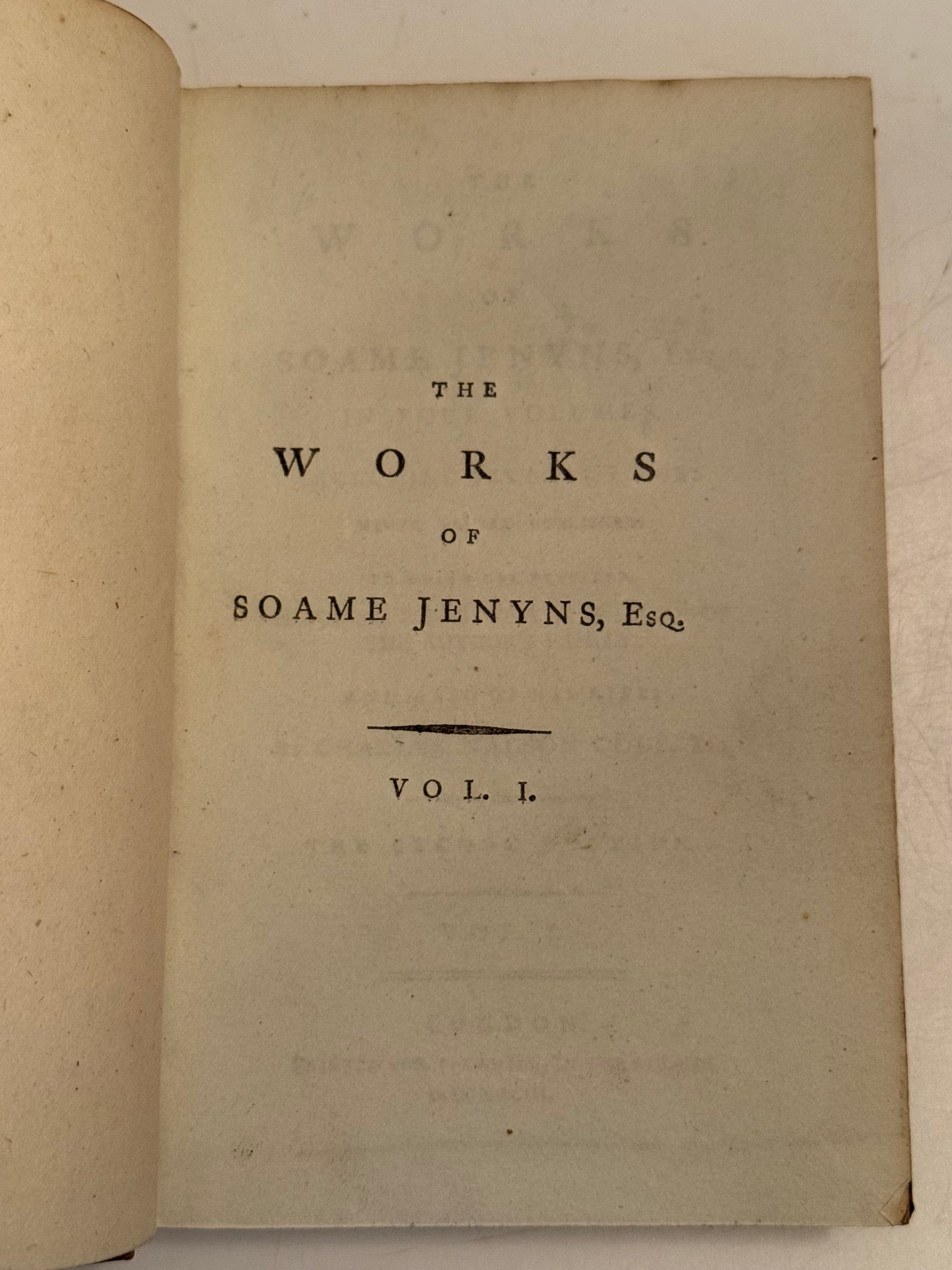 The Works of Soame Jenyns 1793
