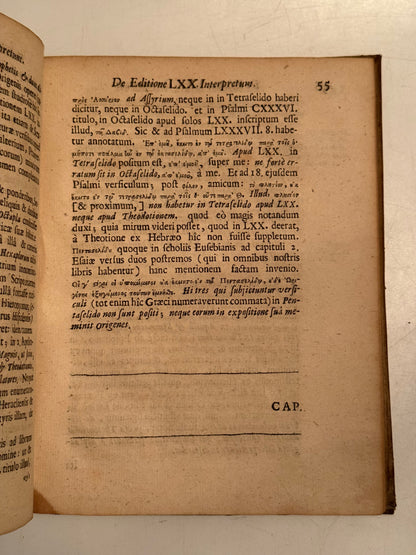 James Ussher's Septuagint 1655 First Edition
