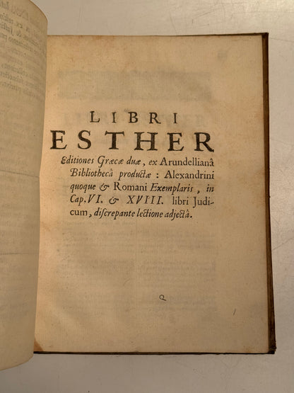 James Ussher's Septuagint 1655 First Edition