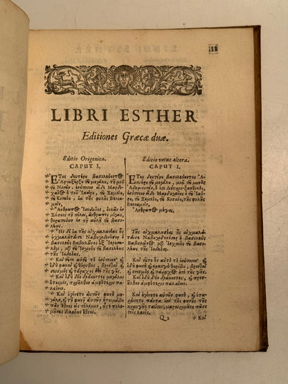 James Ussher's Septuagint 1655 First Edition