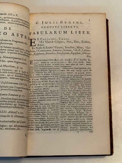 Mythographi Latini 1681 First Edition