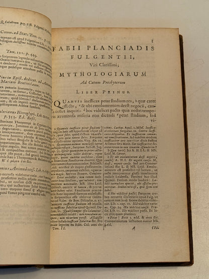 Mythographi Latini 1681 First Edition
