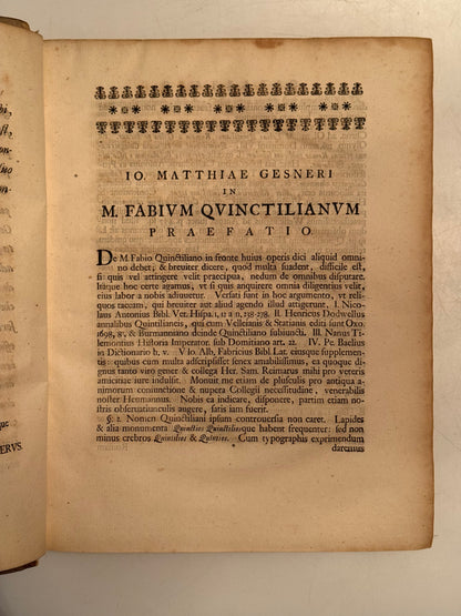 Quintilianus Marcus Fabius 1738