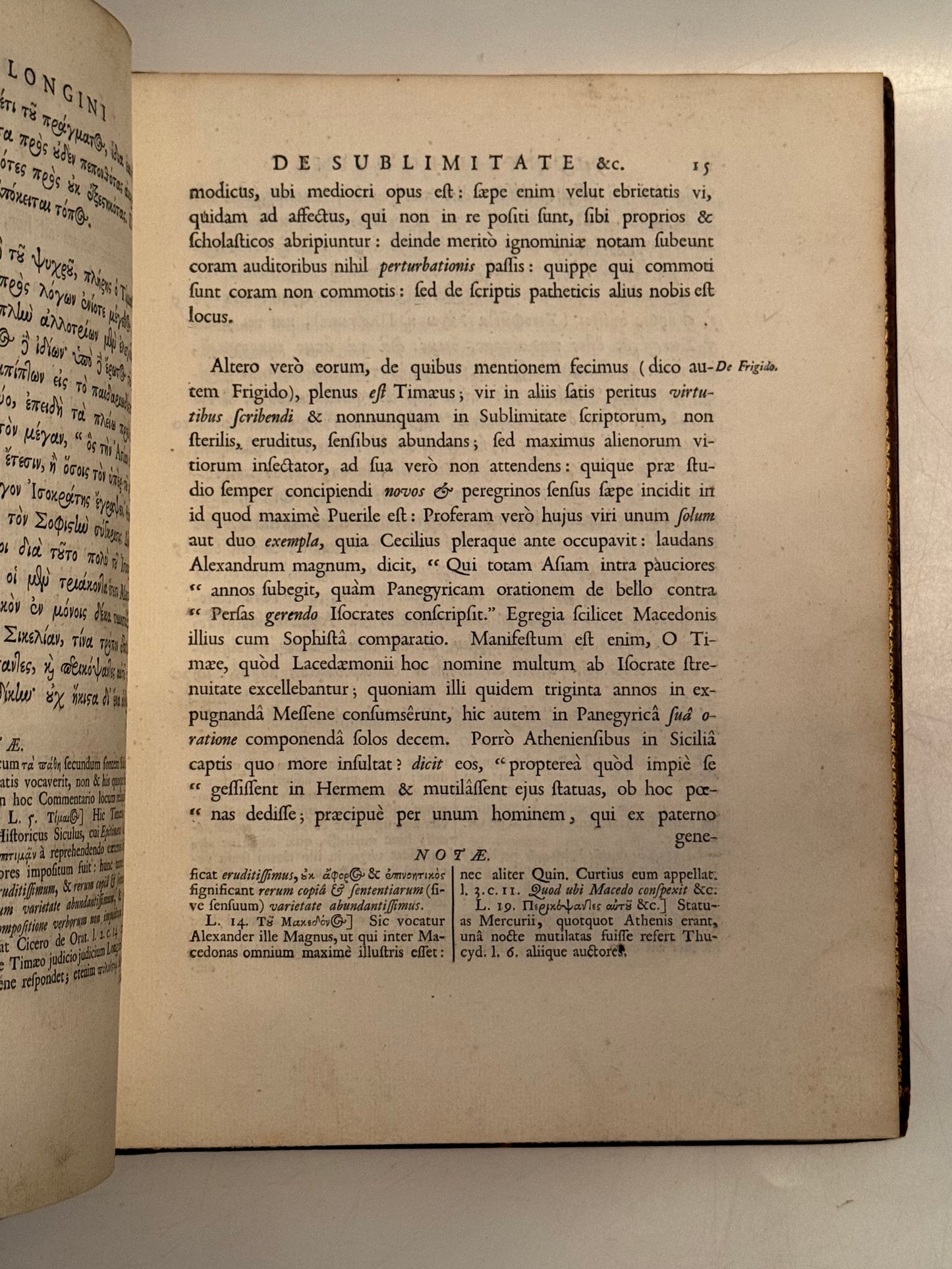 Longinus' De Sublimatate 1724 Tonson First Edition