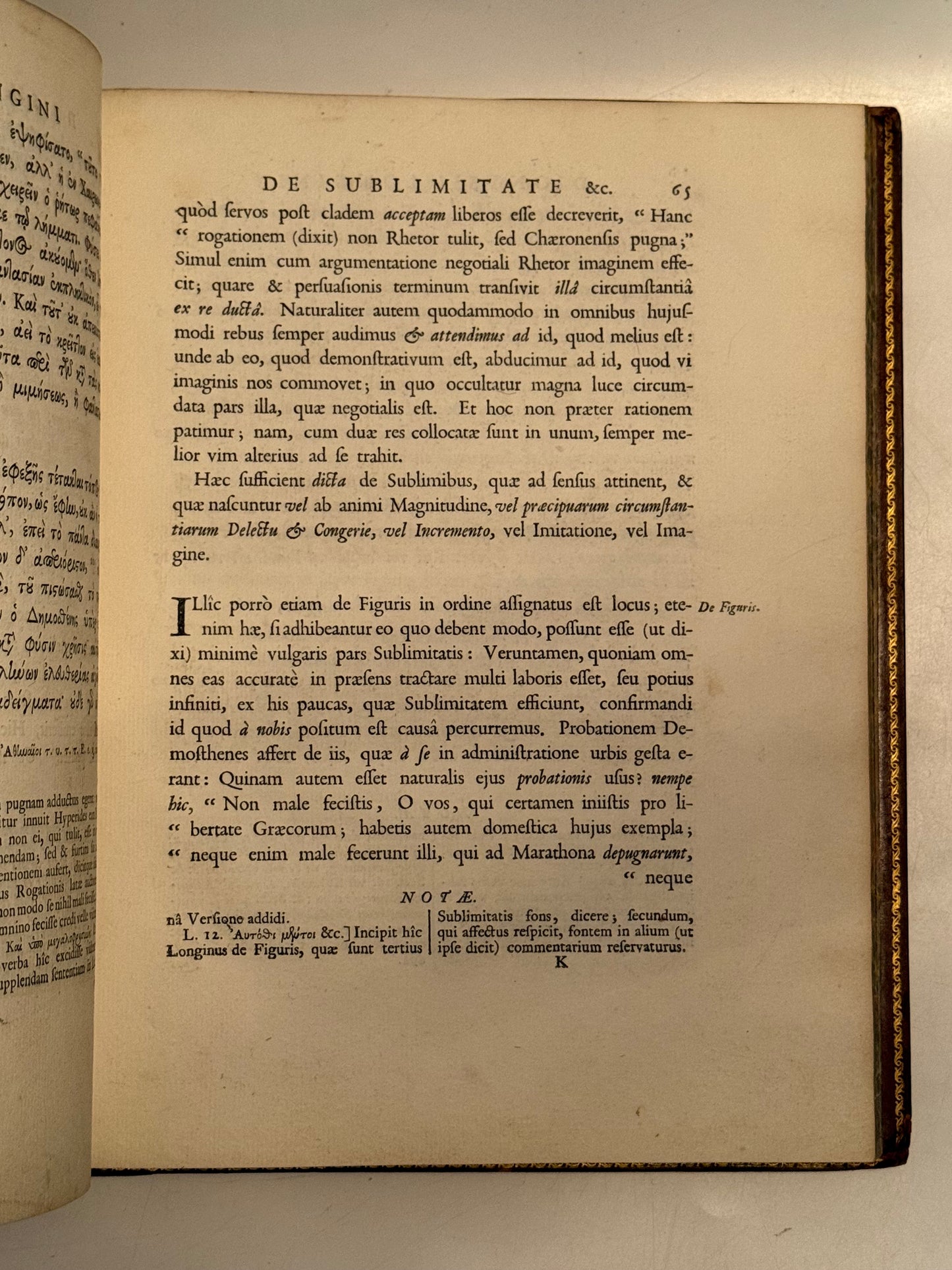 Longinus' De Sublimatate 1724 Tonson First Edition