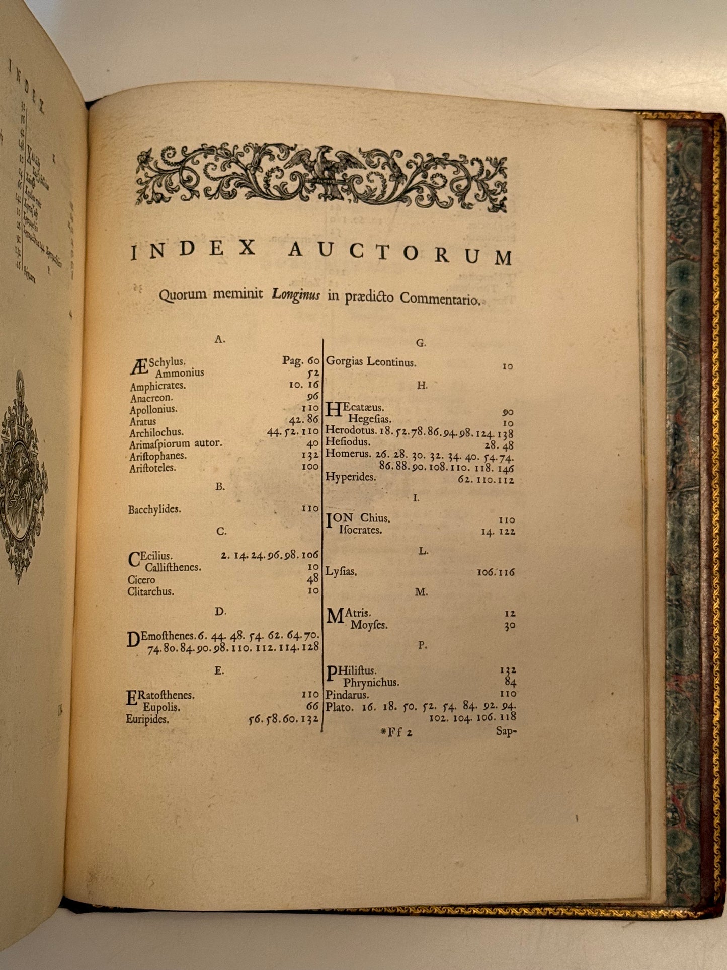 Longinus' De Sublimatate 1724 Tonson First Edition