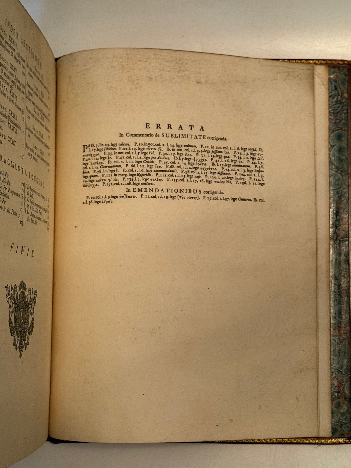 Longinus' De Sublimatate 1724 Tonson First Edition