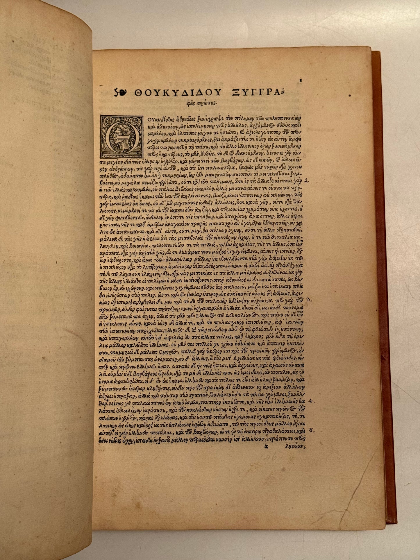 The Works of Thucydides 1540 Post-Incunable