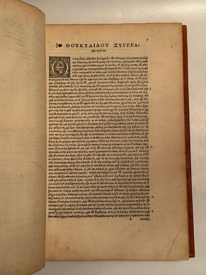 The Works of Thucydides 1540 Post-Incunable