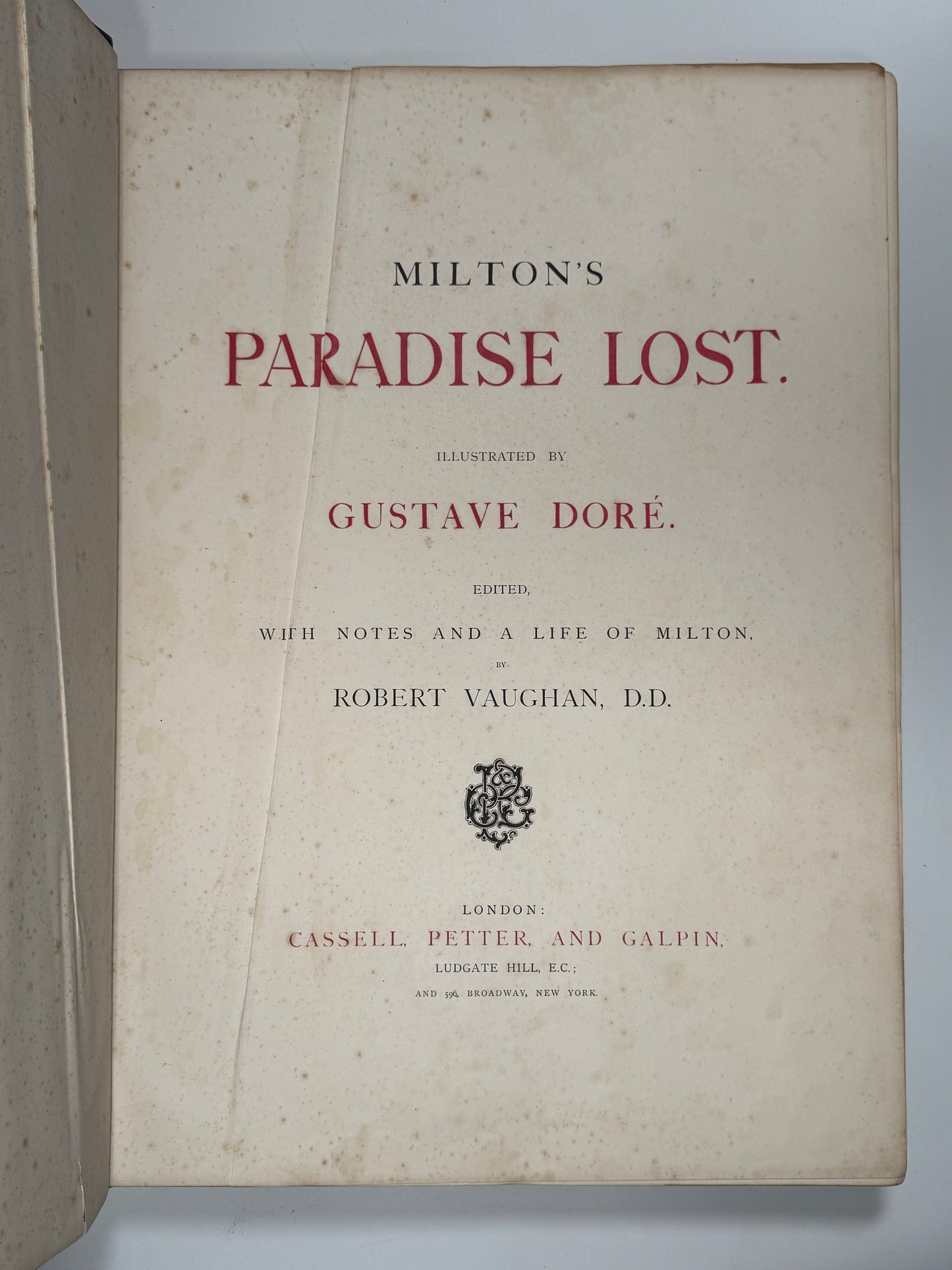 Paradise Lost by John Milton c.1866 Gustave Dore