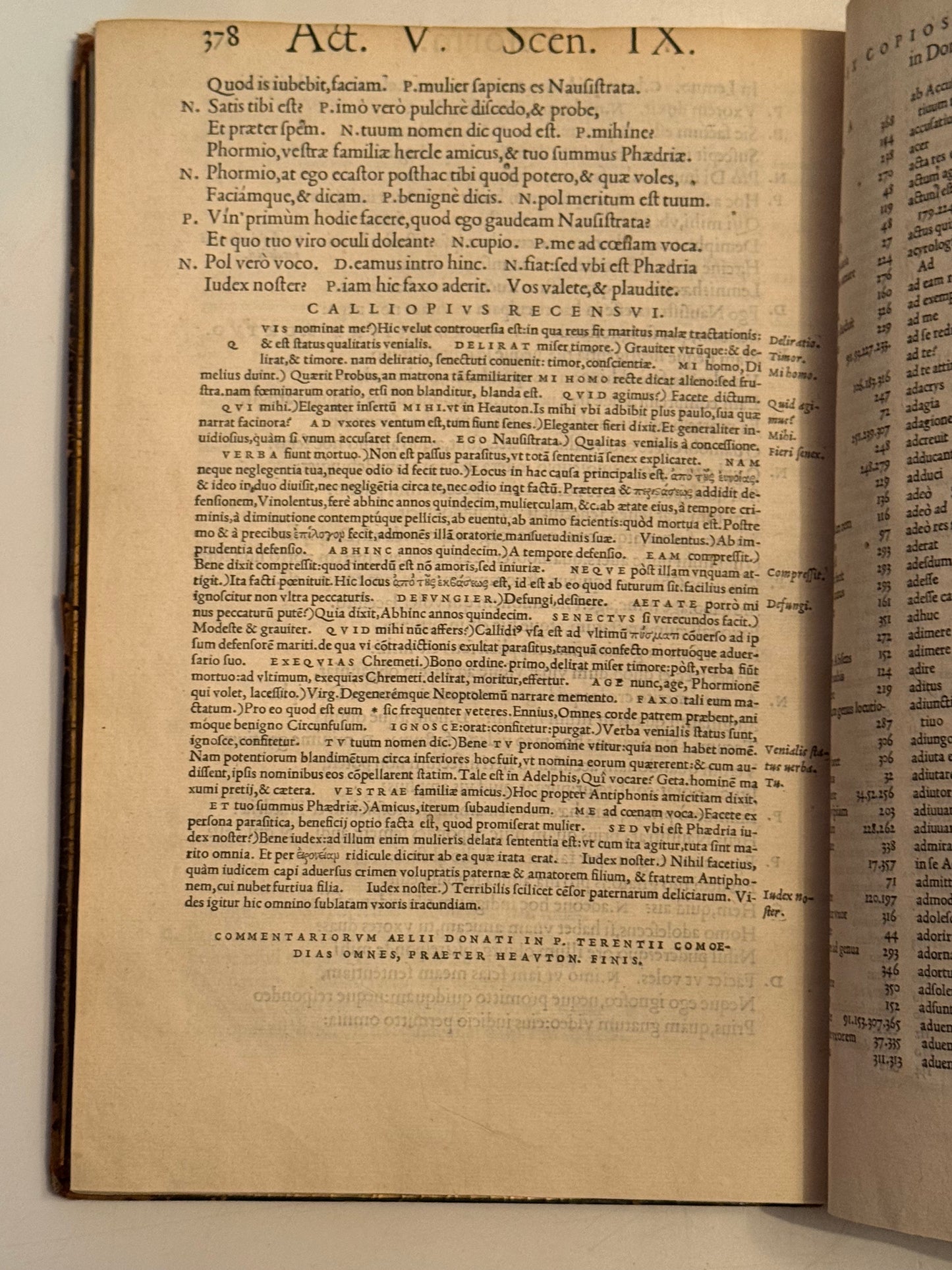 Terence's Comedies 1536