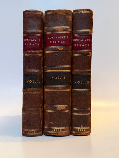 The Essays of Michel de Montaigne 1686-1711 First Edition
