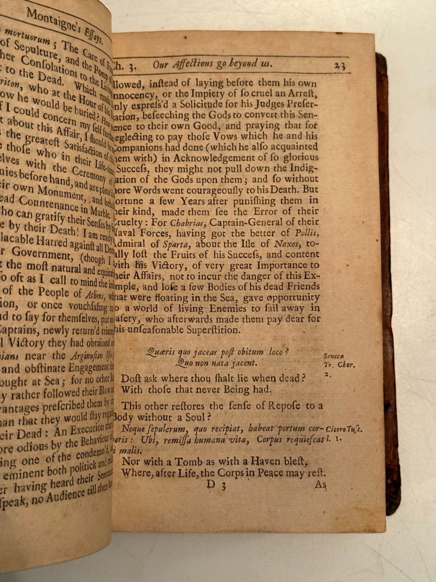 The Essays of Michel de Montaigne 1686-1711 First Edition