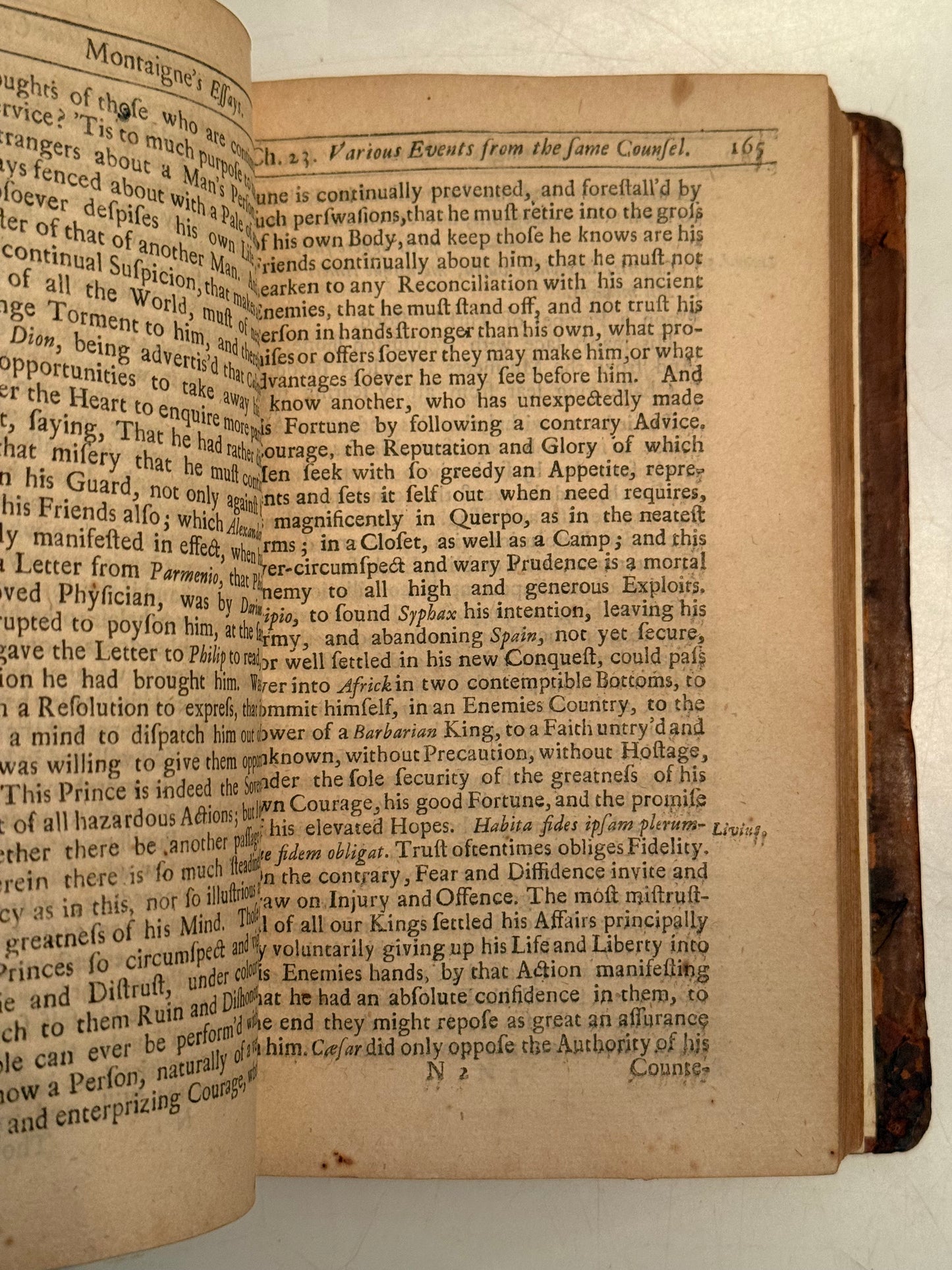 The Essays of Michel de Montaigne 1686-1711 First Edition