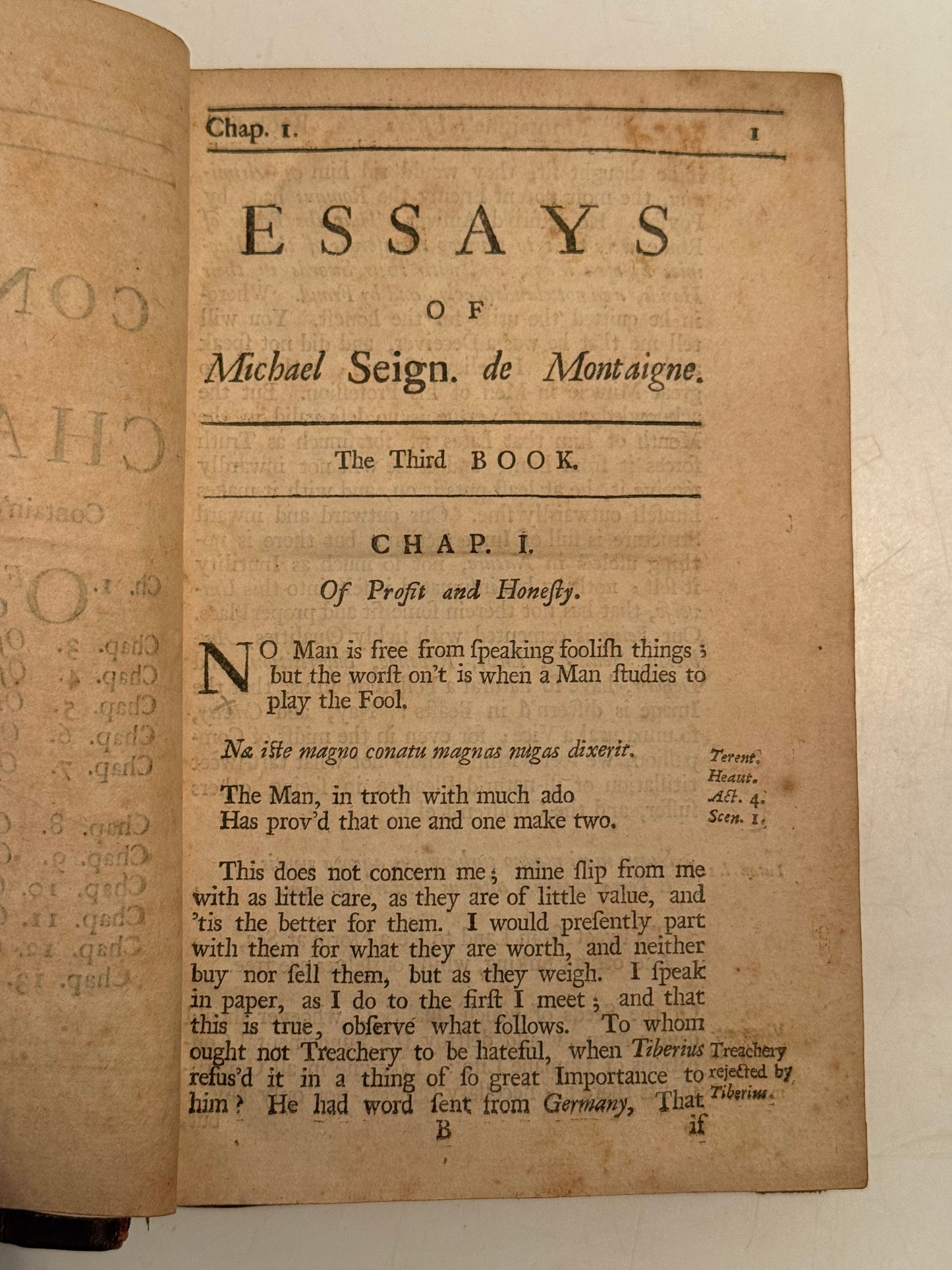 The Essays of Michel de Montaigne 1686-1711 First Edition