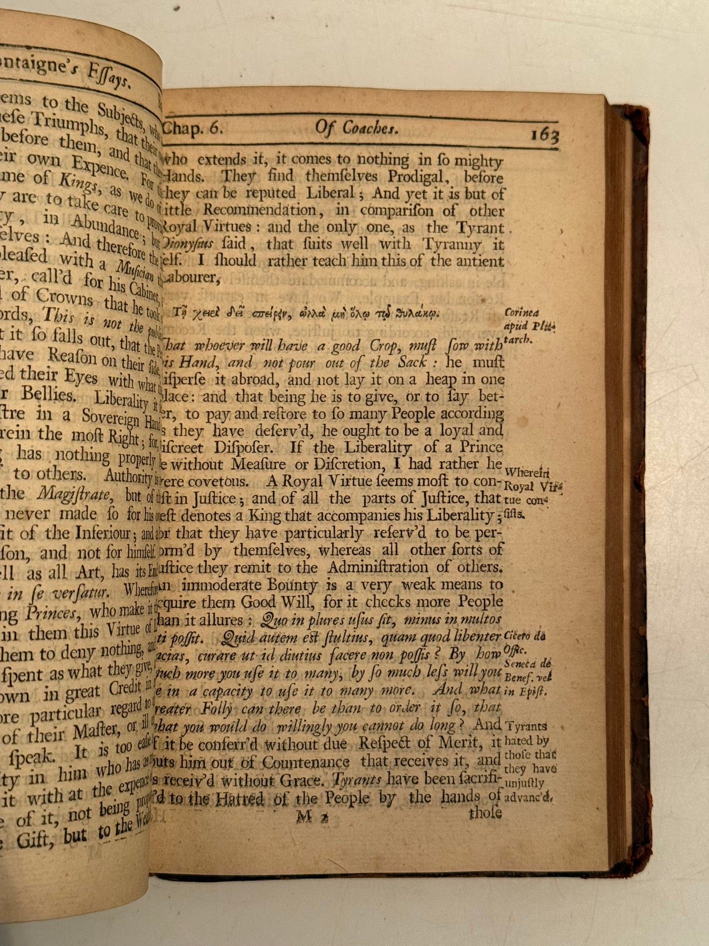 The Essays of Michel de Montaigne 1686-1711 First Edition