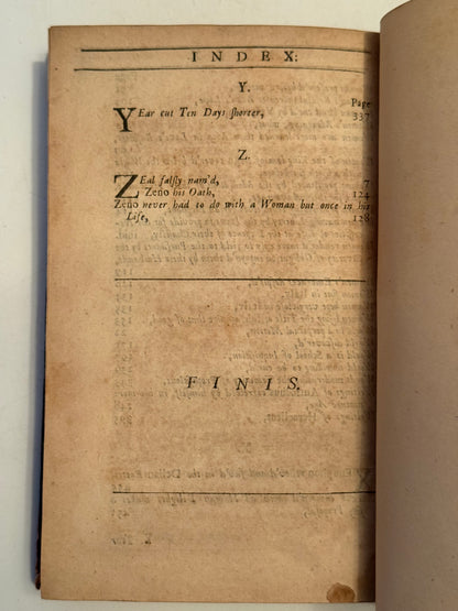 The Essays of Michel de Montaigne 1686-1711 First Edition