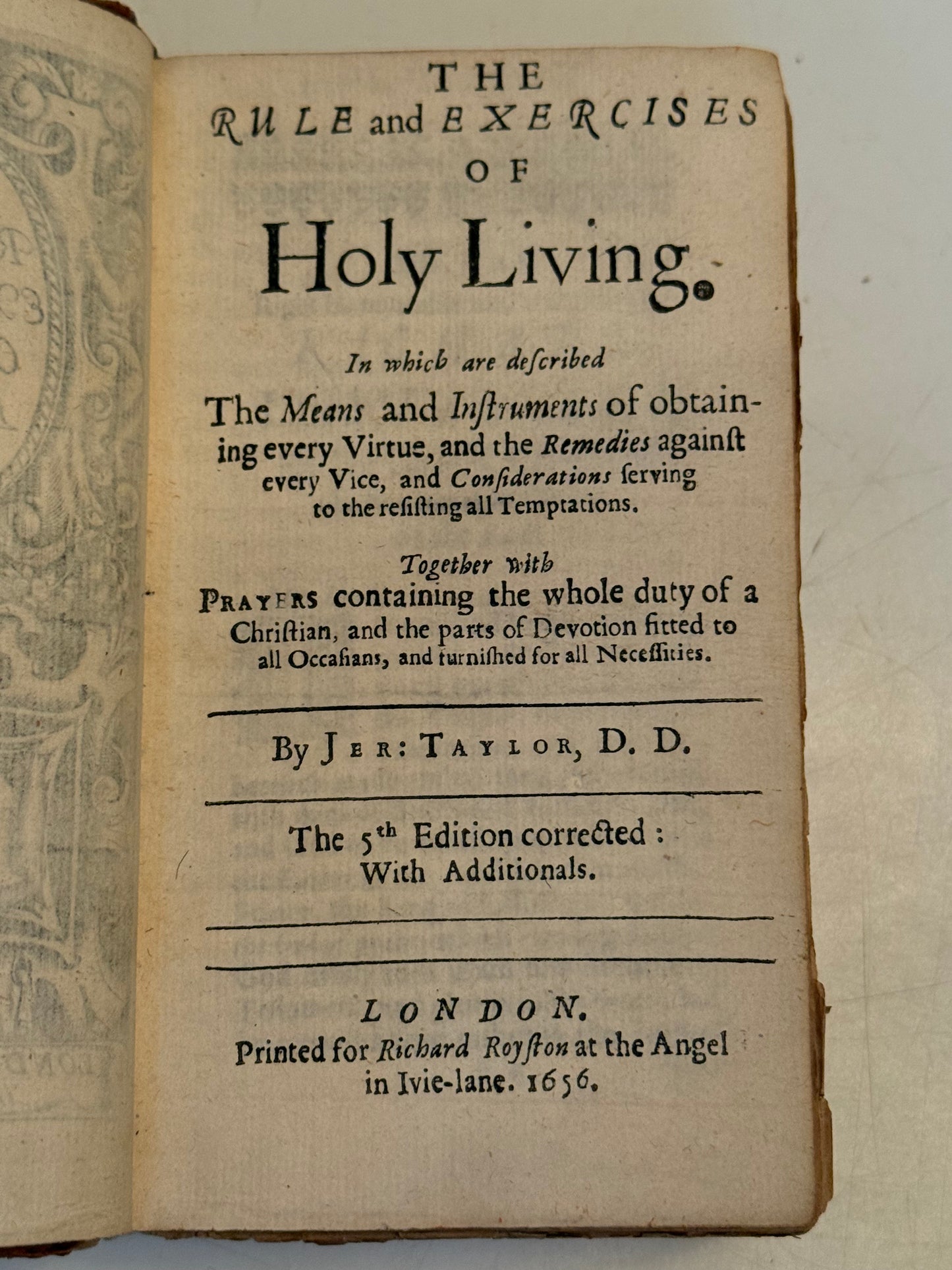 Taylor's Holy Living and Holy Dying 1656-8