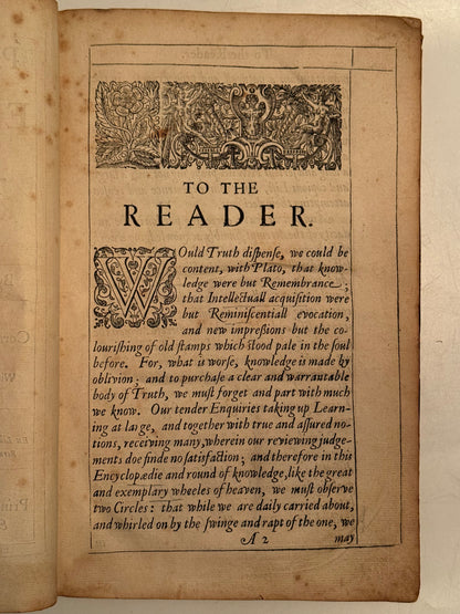 Pseudodoxia Epidemica by Thomas Browne 1650