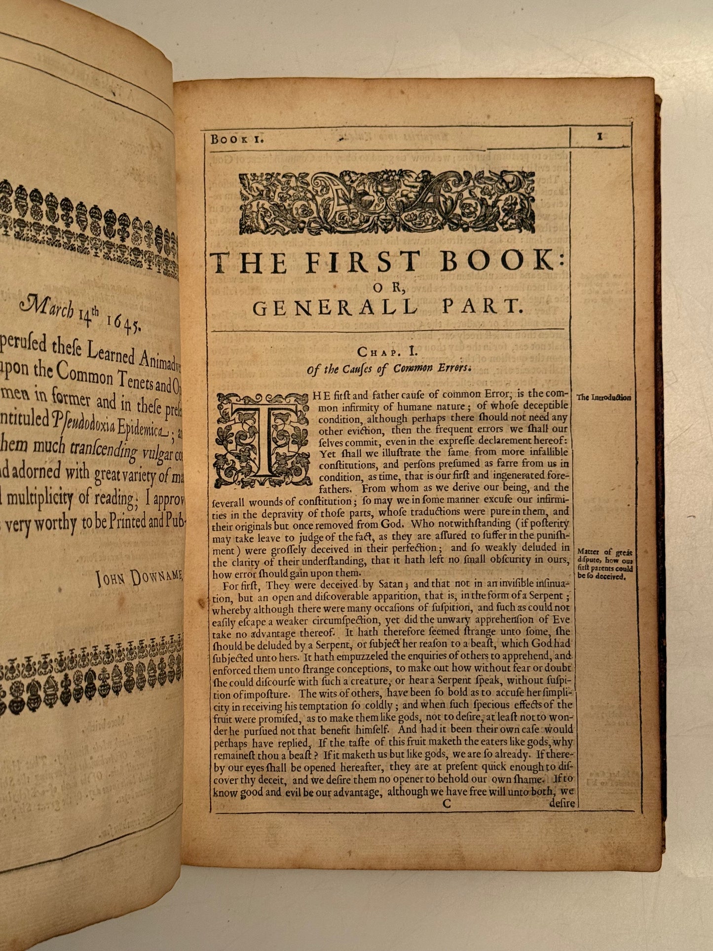Pseudodoxia Epidemica by Thomas Browne 1650