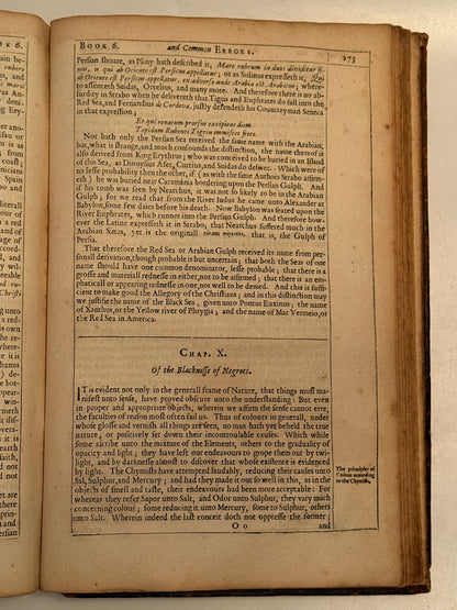 Pseudodoxia Epidemica by Thomas Browne 1650