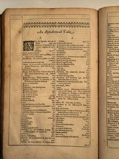 Pseudodoxia Epidemica by Thomas Browne 1650